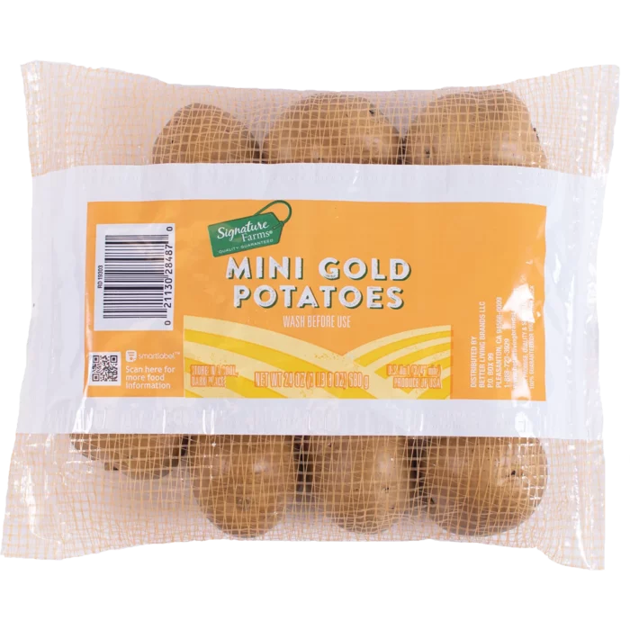 potatoes in mesh pillow pack